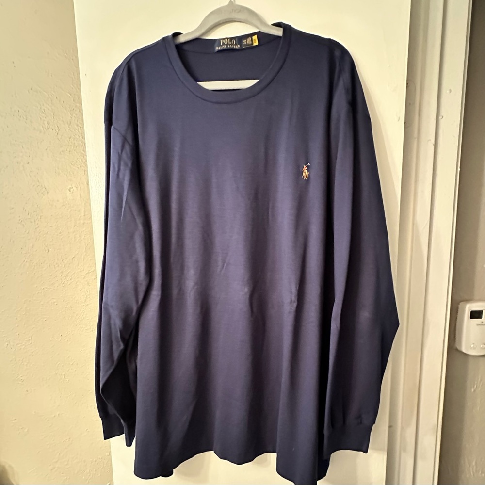 Polo by Ralph Lauren Men's Dark Blue Long Sleeve Tee Size 3XB